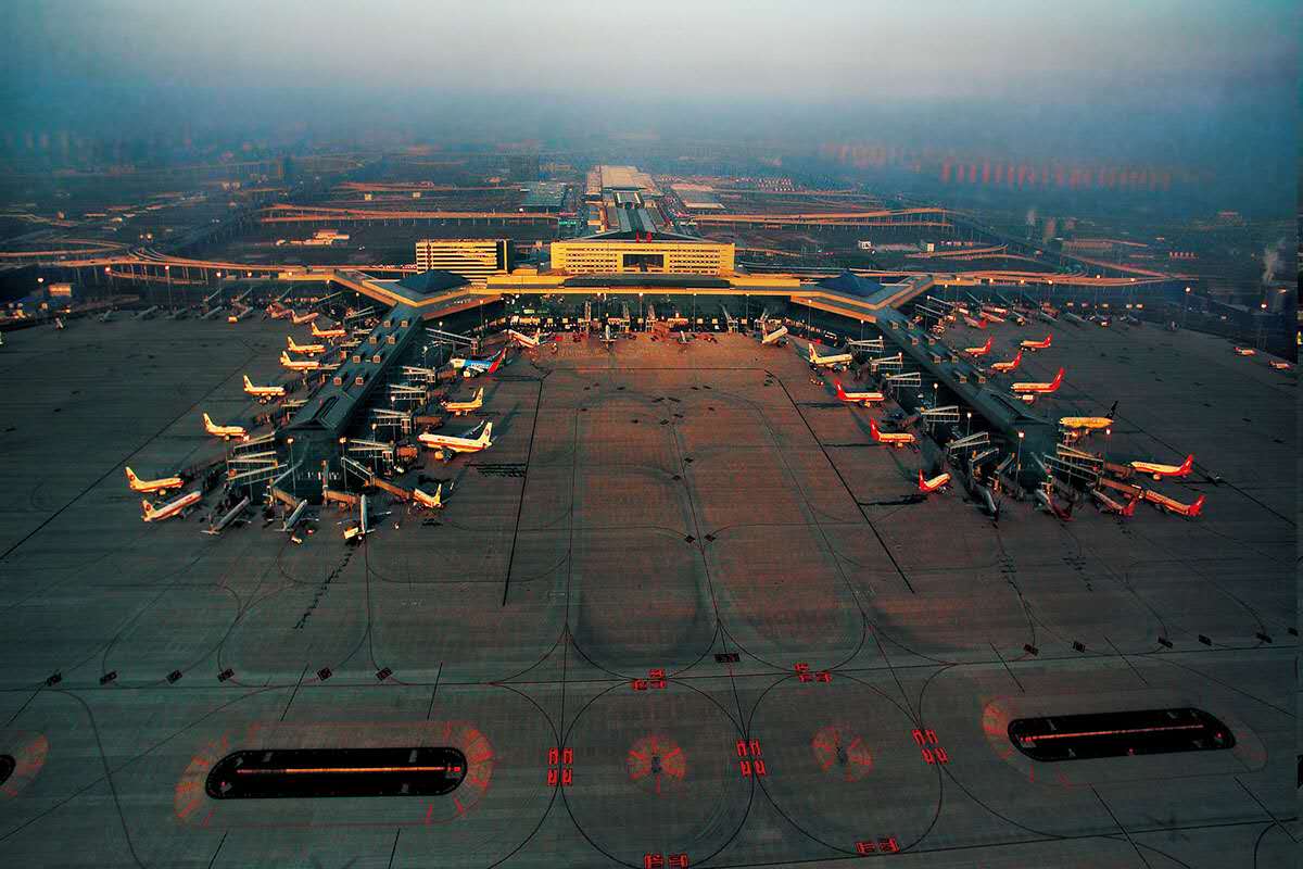 上海虹桥机场t2航站楼出发层