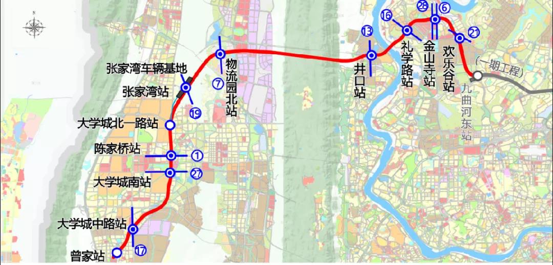 重庆轨道交通15号线二期近期动工开建,预计2026年12月底建成